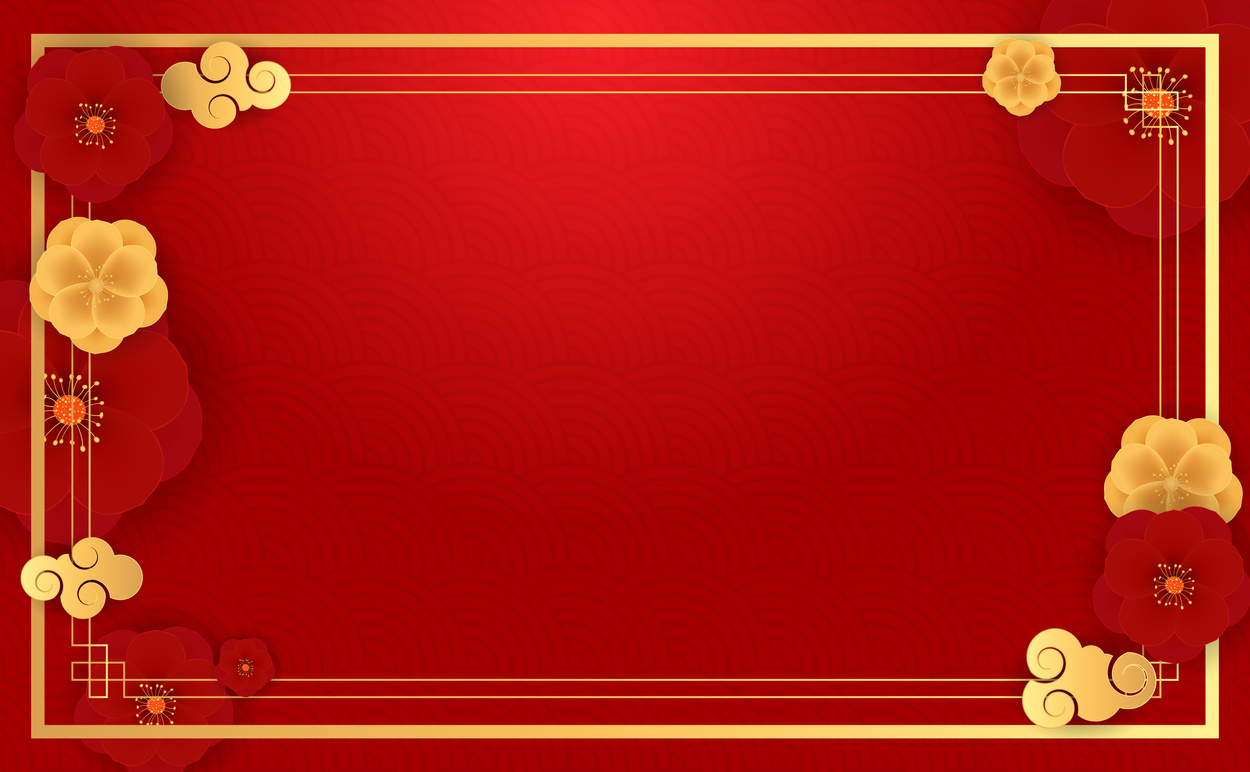 Abstract Chinese Holiday Background with Plum Flowers. 