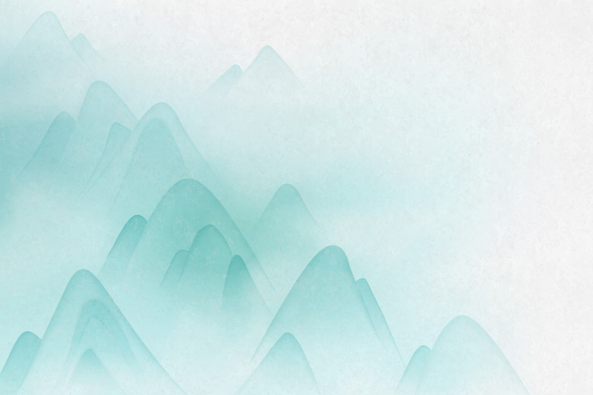 Chinese Watercolor Ink Painting Art Background 
