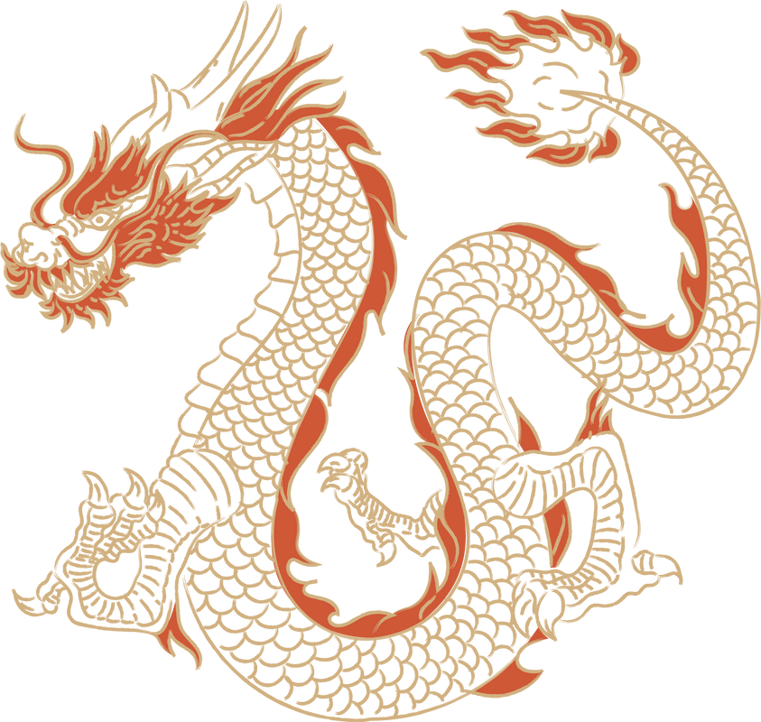Dragon Chinese Symbol Clipart Illustration