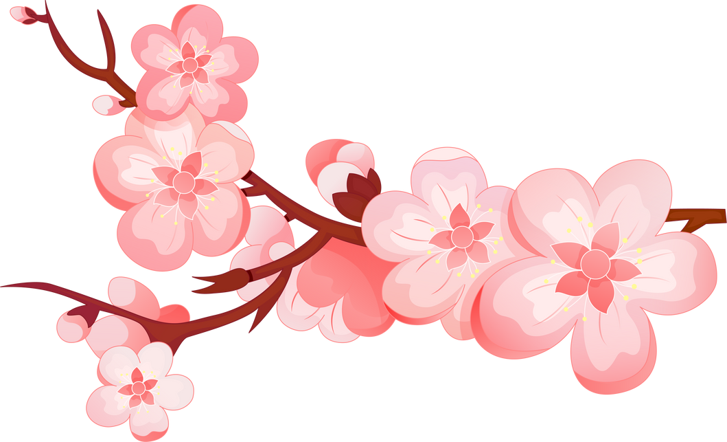 中国风元素-杏花