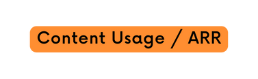 Content Usage ARR