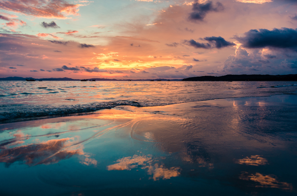 海滨和云彩风光 Seashore and Clouds Scenery