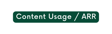 Content Usage ARR