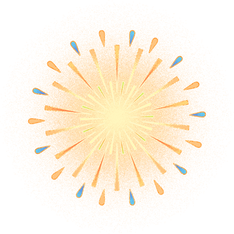 国庆节完整插画-烟花