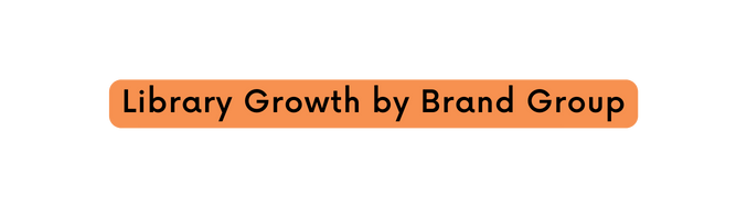 Library Growth by Brand Group
