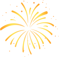 烟花扁平插画
