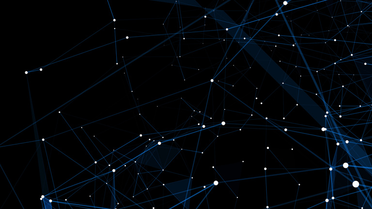 Technology lines, the future of science and technology, teamwork