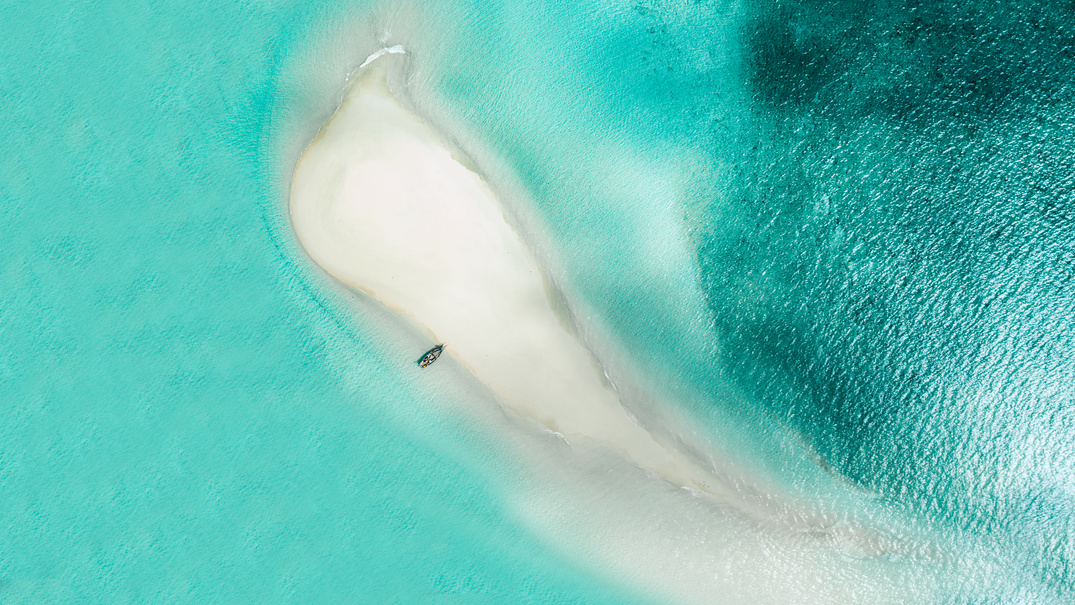 Aerial View of Sandbar